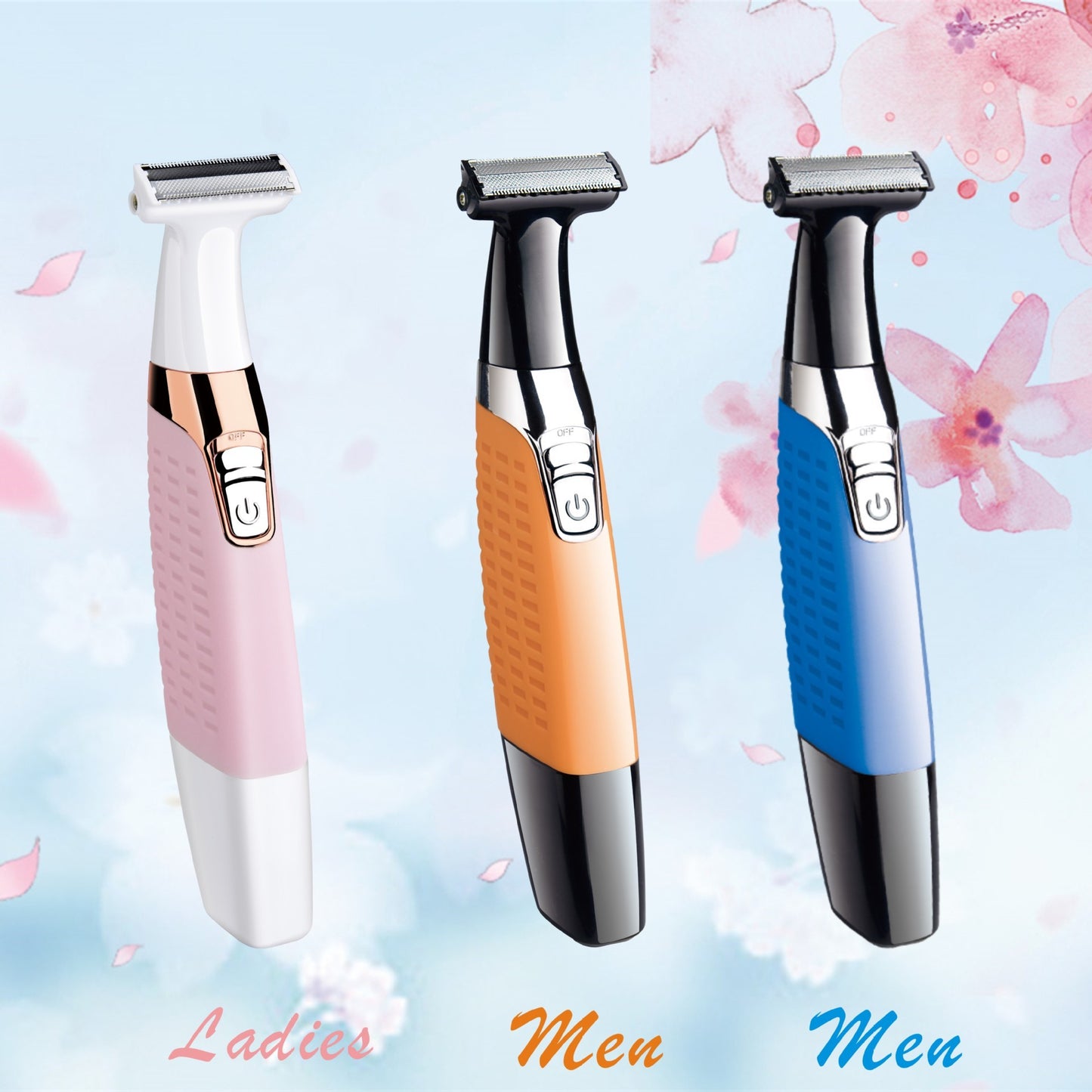 Electric Man Shaver Razor – Facial & Body Hair Clipper with Stainless Steel Blade, USB Charging & Non-Slip Handle