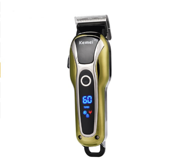 Professional Rechargeable Hair Clipper – 120 Min Cordless Beard Trimmer with 4 Guide Combs & Power Adapter