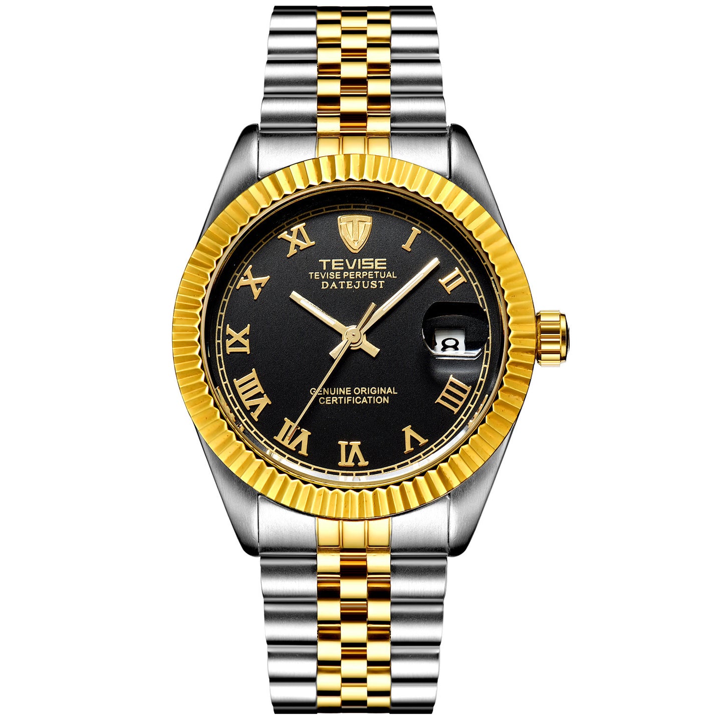 TEVISE Explosion Calendar Men’s Mechanical Watch – Waterproof Automatic Business Wristwatch