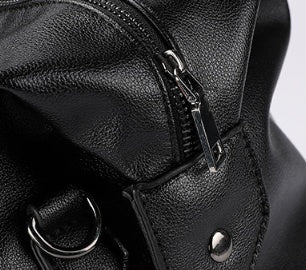 Leather Gym Bag – Premium PU Leather Handbag, Shoulder & Crossbody Duffel