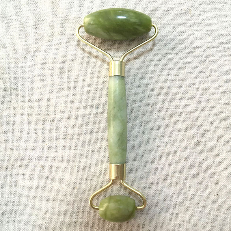 Double-End Jade Roller – Natural Xiuyu Jade Facial Massager