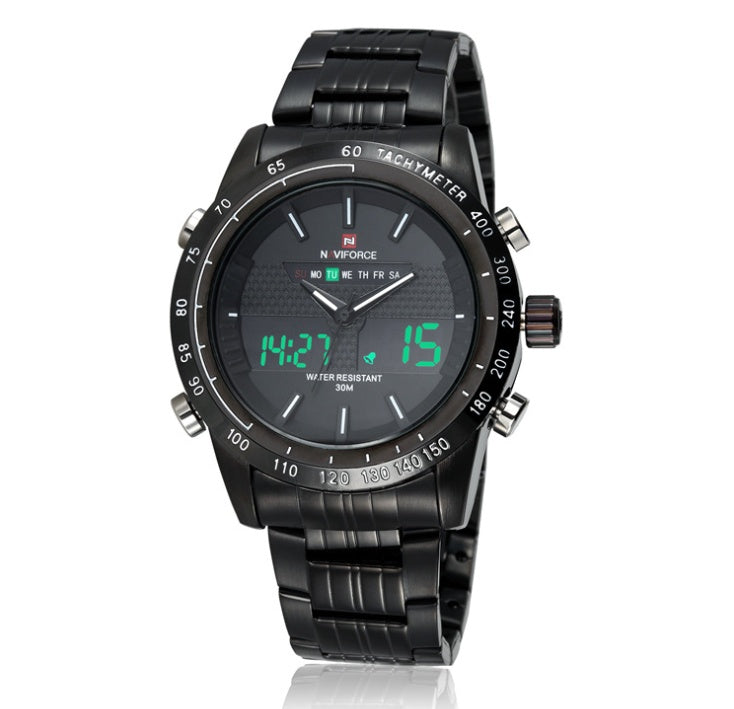 Kairos Naviforce Men’s Sports Wrist Watch Model 9024 – Luminous Quartz Chronograph with Week & Calendar Display, 30M Waterproof