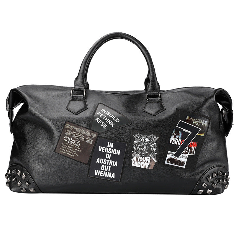 Leather Gym Bag – Premium PU Leather Handbag, Shoulder & Crossbody Duffel