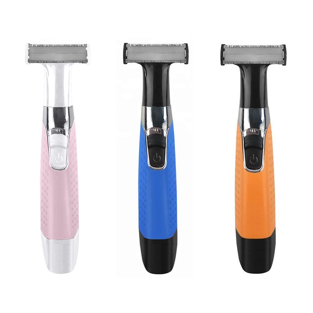 Electric Man Shaver Razor – Facial & Body Hair Clipper with Stainless Steel Blade, USB Charging & Non-Slip Handle