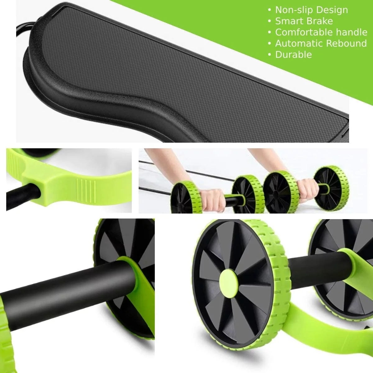 Gym Wheel Family Abs Roller – Quiet Core Trainer for Office & Home