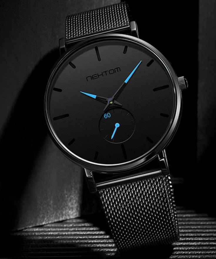 NEKTOM Men's Quartz Watch – 30M Waterproof, Fashion Trend, Stainless Steel Case, Factory Direct