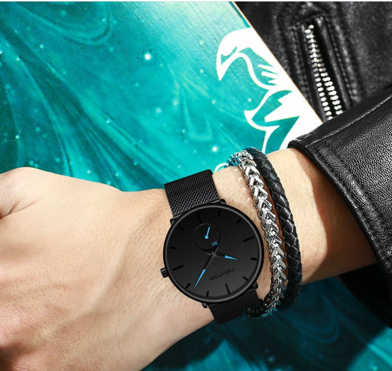 NEKTOM Men's Quartz Watch – 30M Waterproof, Fashion Trend, Stainless Steel Case, Factory Direct