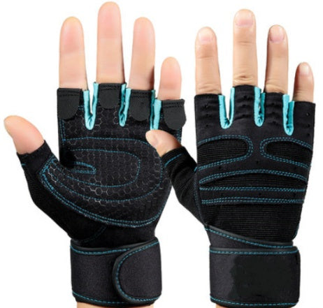 Half‑Finger Gym Gloves – Fleece Workout Gloves for Rock Climbing & Multi‑Sport