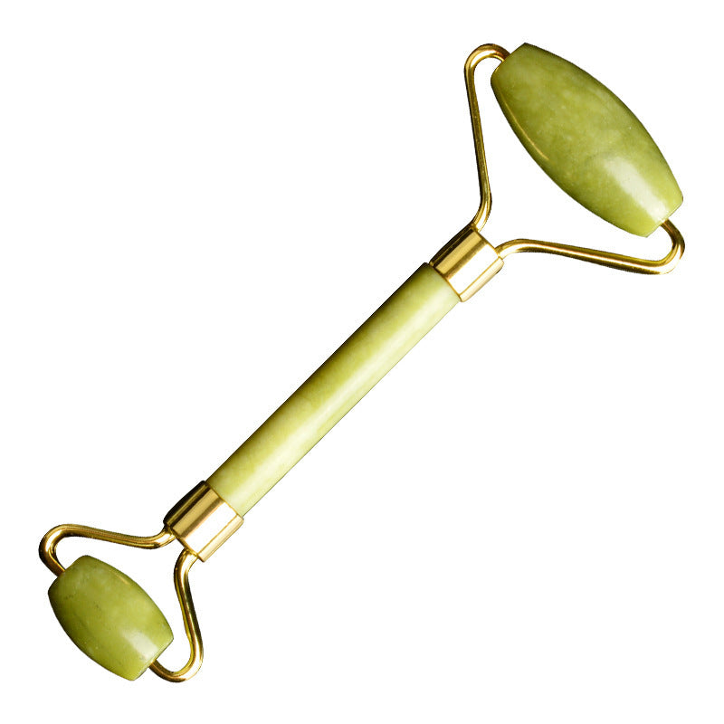 Double-End Jade Roller – Natural Xiuyu Jade Facial Massager