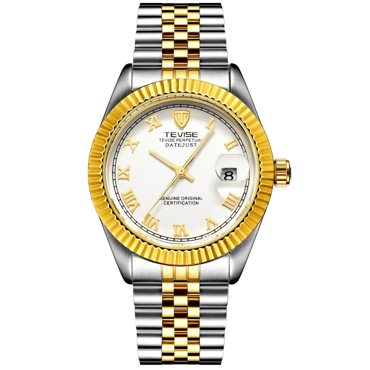 TEVISE Explosion Calendar Men’s Mechanical Watch – Waterproof Automatic Business Wristwatch