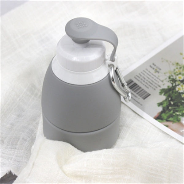 580ml Silicone Folding Water Bottle – Portable, Space-Saving Travel Kettle