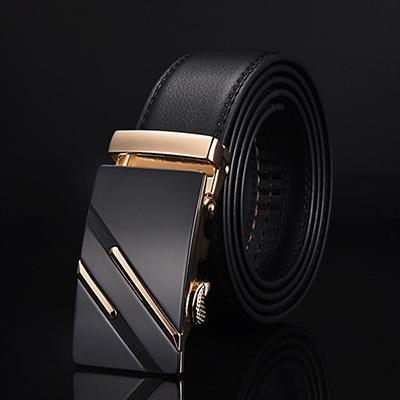 Top Quality Genuine Leather Belt for Men – Classic Alloy Buckle & Timeless Design