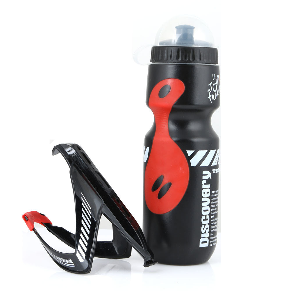 Astey Bicycle Water Bottle & Cage Set – Lightweight Plastic Bottle with Matching Cage
