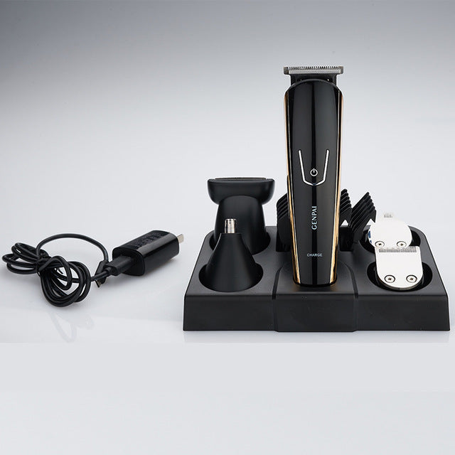 Hair Trimmer Electric Clipper & Beard Shaving Machine – Dual Power USB Rechargeable with Push Button Control