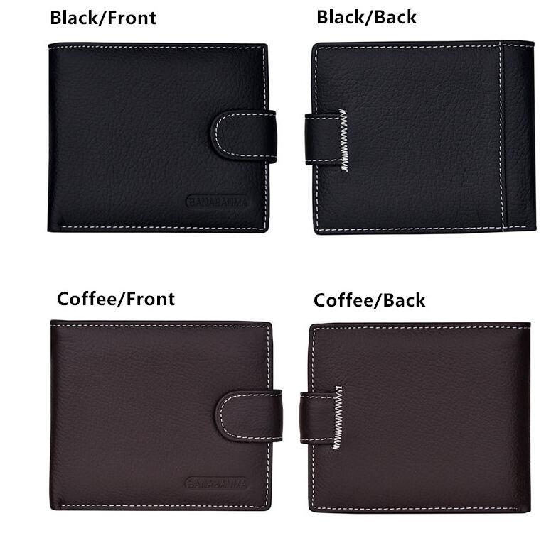Hot Designer Men’s Genuine Leather Wallet – Short Bifold Standard Wallet with Polyester Lining