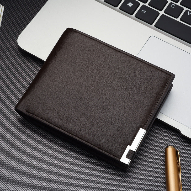 Men’s PU Leather Business Wallet – Slim Money Holder & Business Card Case