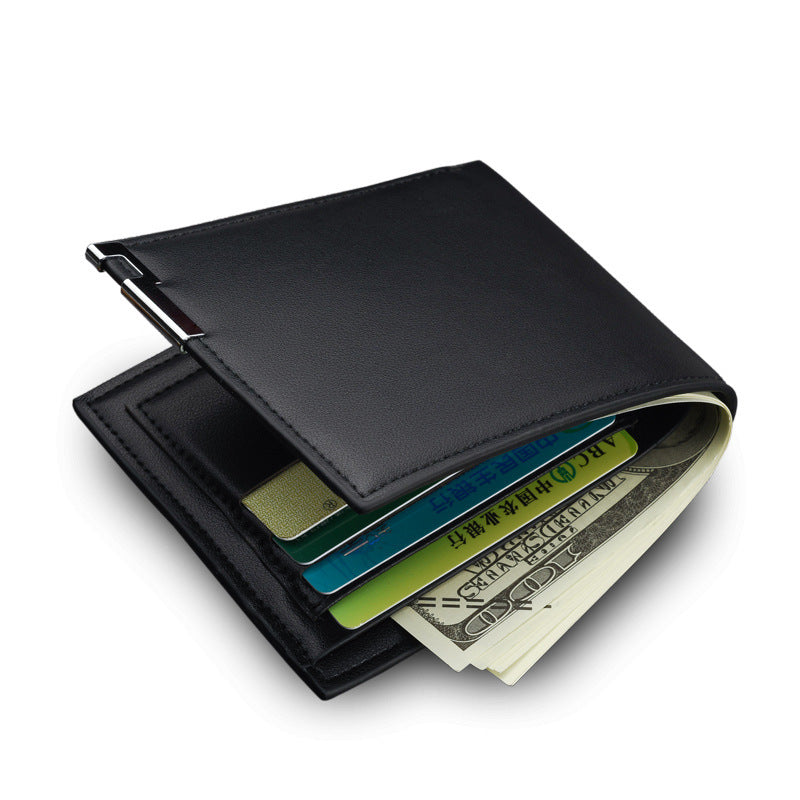 Men’s PU Leather Business Wallet – Slim Money Holder & Business Card Case