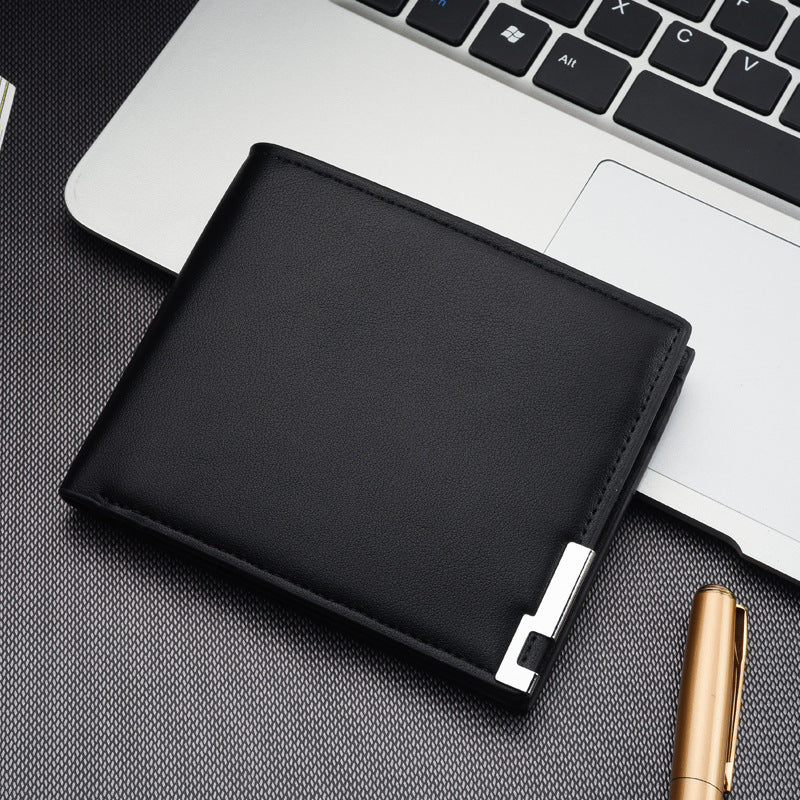Men’s PU Leather Business Wallet – Slim Money Holder & Business Card Case