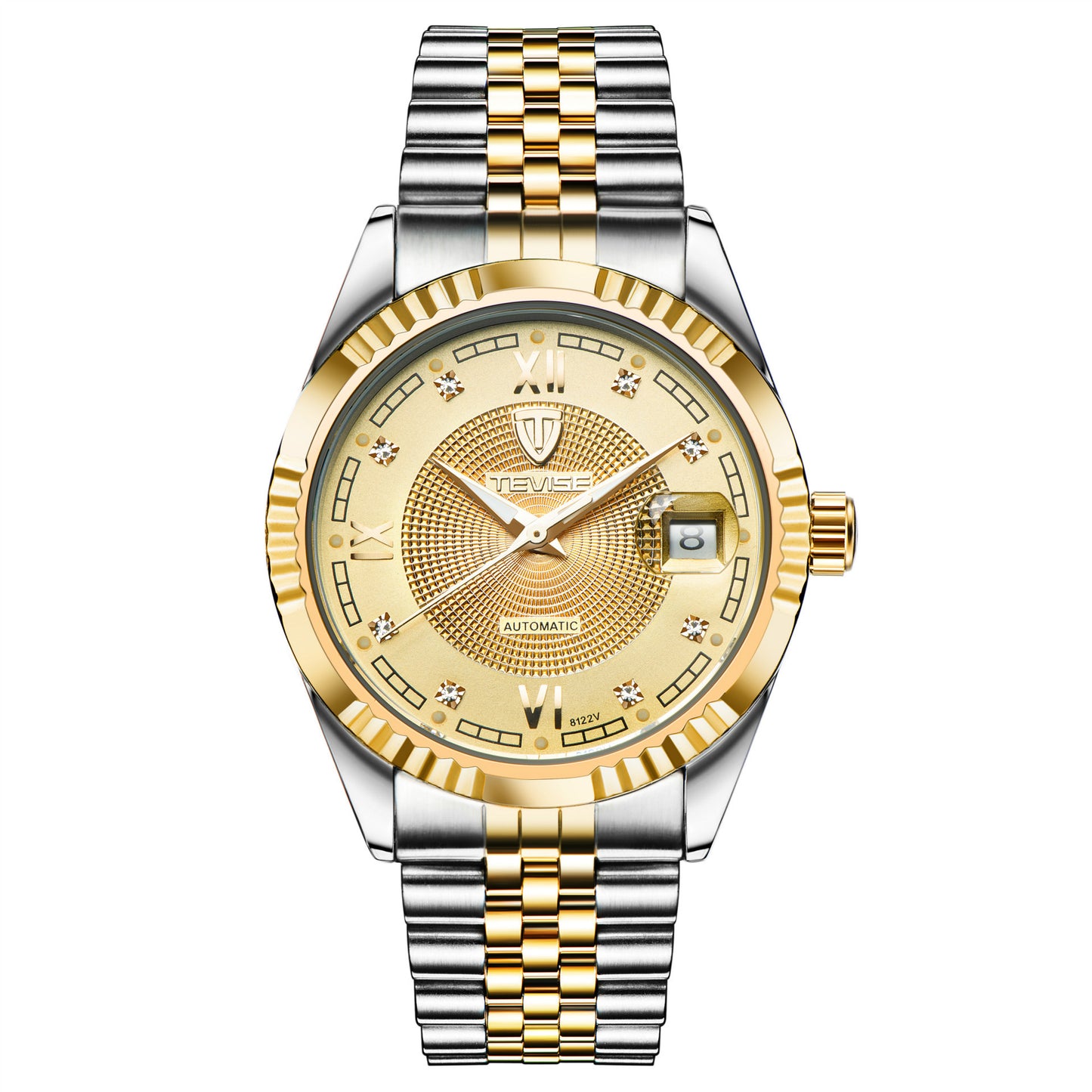 TEVISE Men’s Automatic Mechanical Watch – Waterproof Luxury Fashion Watch for Men, Self-Winding Skeleton Dial