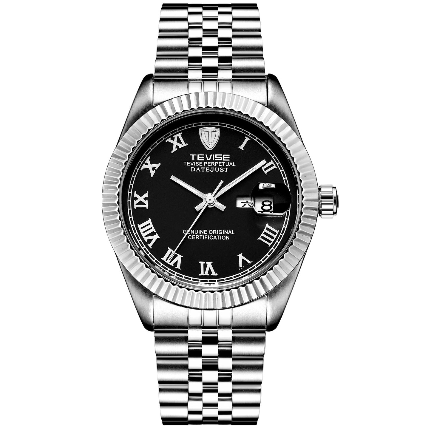 TEVISE Explosion Calendar Men’s Mechanical Watch – Waterproof Automatic Business Wristwatch