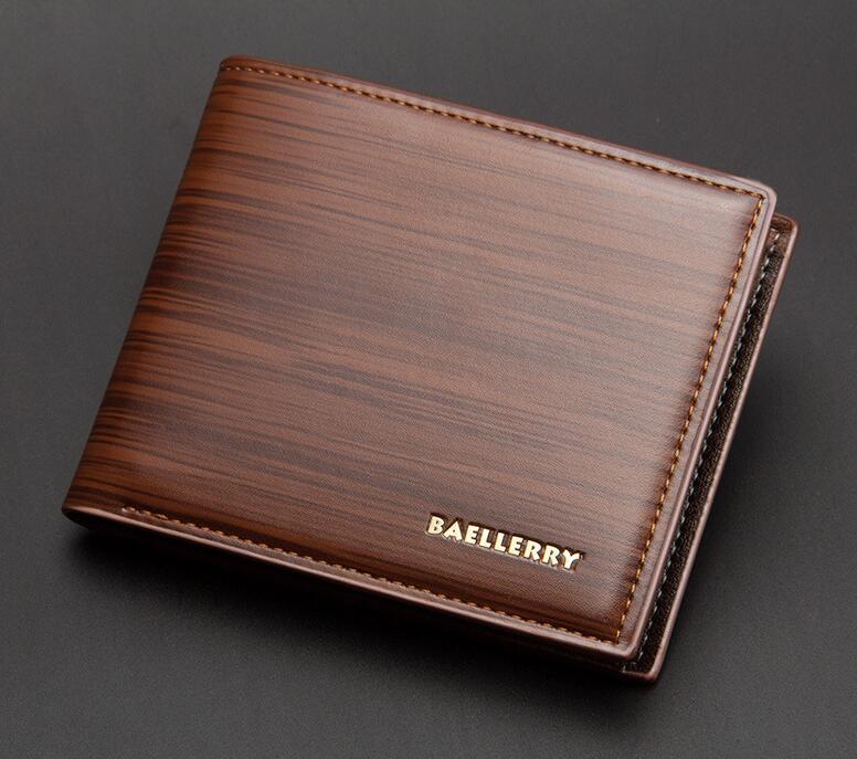 3‑Fold Carteira Men’s Wallet – Japanese & Korean Style PU Leather