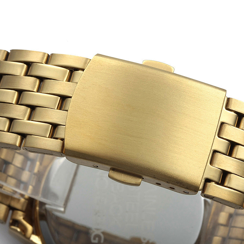 European Shizhao Business Casual Men’s Quartz Watch – Waterproof, Single Calendar, Non-Mechanical