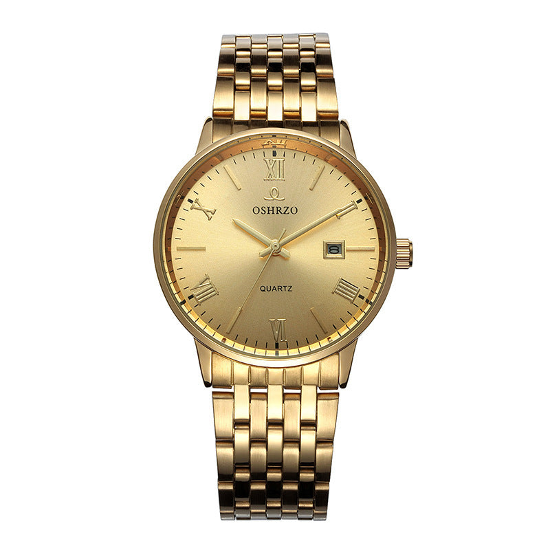 European Shizhao Business Casual Men’s Quartz Watch – Waterproof, Single Calendar, Non-Mechanical