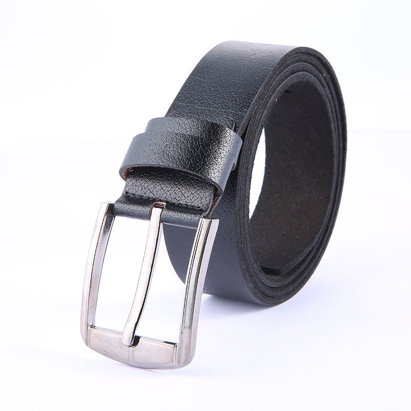 Classic Leather Pin Buckle Belt for Men – Casual & Business Wear