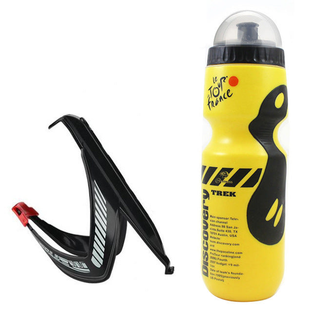 Astey Bicycle Water Bottle & Cage Set – Lightweight Plastic Bottle with Matching Cage