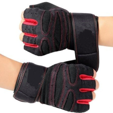 Half‑Finger Gym Gloves – Fleece Workout Gloves for Rock Climbing & Multi‑Sport