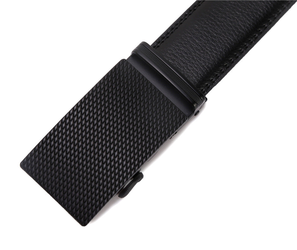 Men’s High-End Automatic Buckle Belt – Cost-Effective Artificial Leather Dress Belt
