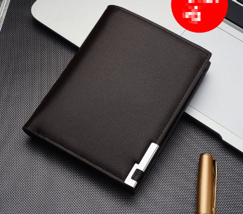 Men’s PU Leather Business Wallet – Slim Money Holder & Business Card Case