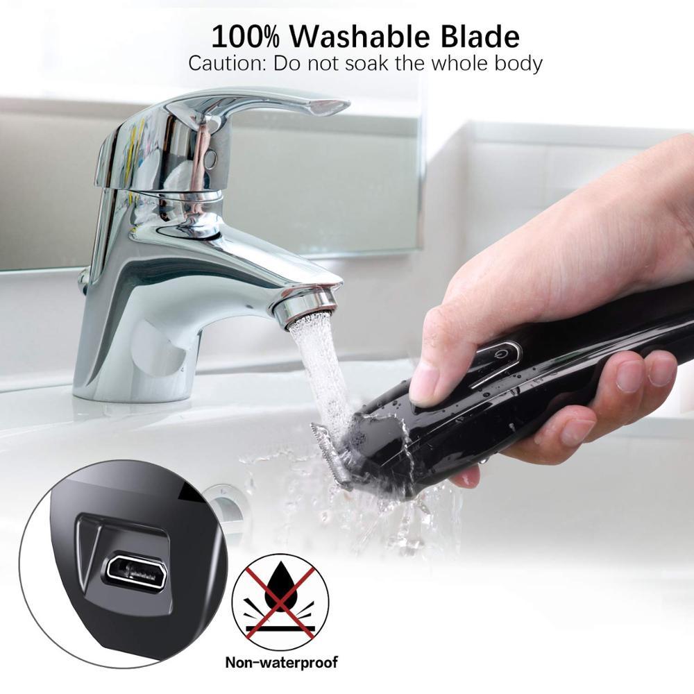 Hair Trimmer Electric Clipper & Beard Shaving Machine – Dual Power USB Rechargeable with Push Button Control