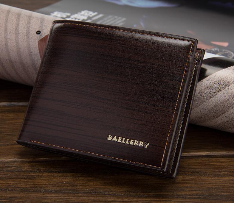 3‑Fold Carteira Men’s Wallet – Japanese & Korean Style PU Leather