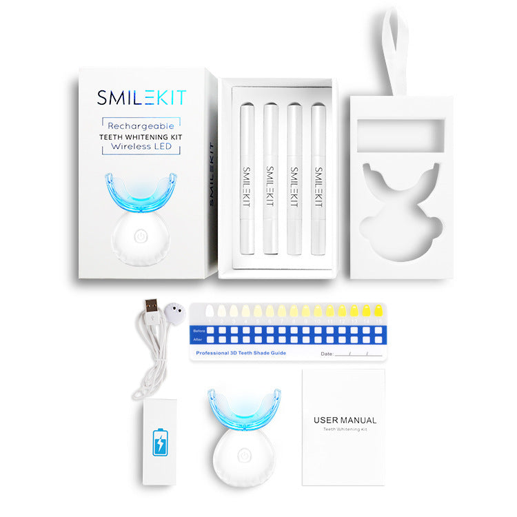 Shell Lamp Charging Teeth Whitening Kit – Wireless LED Dental Instrument Set