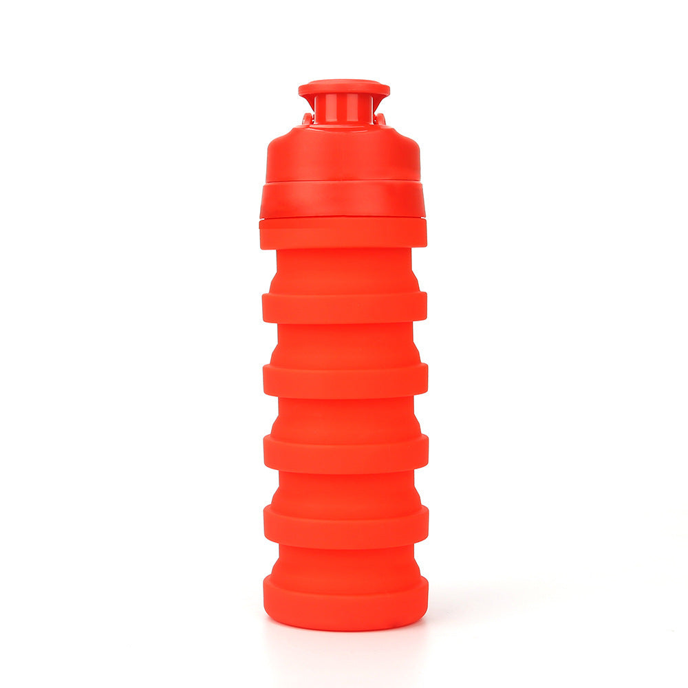 500ml Collapsible Outdoor Water Bottle – BPA-Free Silicone Sports Water Cup for Hiking, Cycling & Fitness
