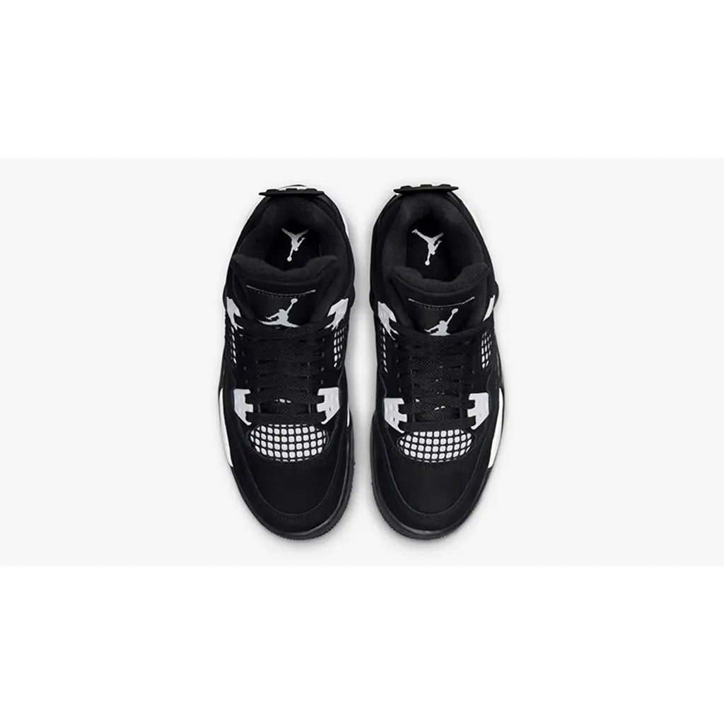 Nike Air Jordan 4 Retro “White Thunder” – Black Nubuck Limited Edition Sneakers