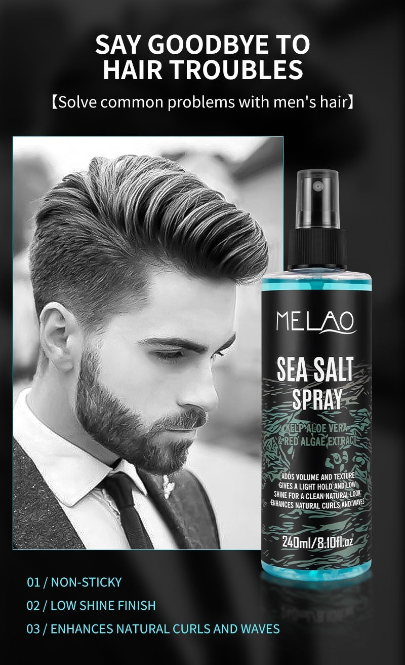 Sea Salt Hair Gel Setting Spray – 240 ml Men’s Styling Mist