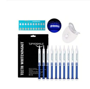 Professional Teeth Whitening Gel Kit – 3 ml Gel Syringes with Trays, LED Lamp & Shade Guide