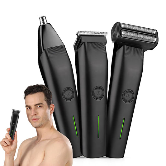 Beard Trimmer 3 In 1 Hair Clippers & Men’s Grooming Kit – Face, Nose, Ear Hair Trimmer with Adjustable Guards