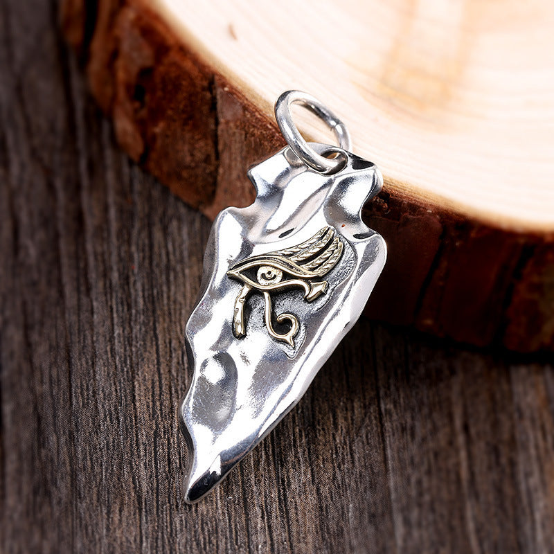 Men’s Fashion Hip Hop Style Pendant Necklace – Silver Electroplated Alloy Chain
