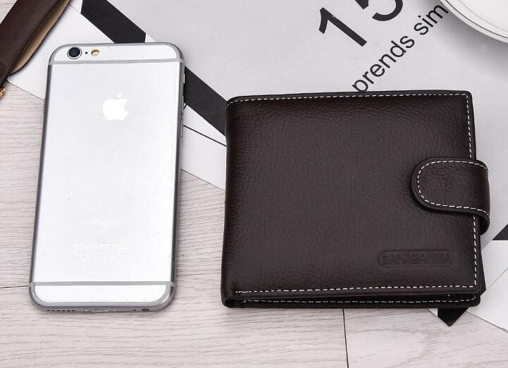 Hot Designer Men’s Genuine Leather Wallet – Short Bifold Standard Wallet with Polyester Lining