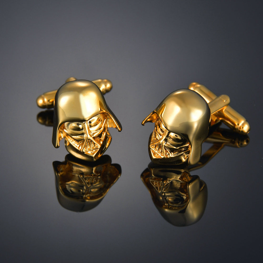 Gold Color Maple Leaves Letter Name Cufflinks for Men – French Style