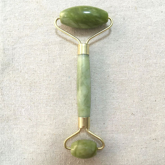 Double-End Jade Roller – Natural Xiuyu Jade Facial Massager