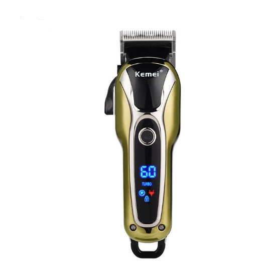 Professional Rechargeable Hair Clipper – 120 Min Cordless Beard Trimmer with 4 Guide Combs & Power Adapter