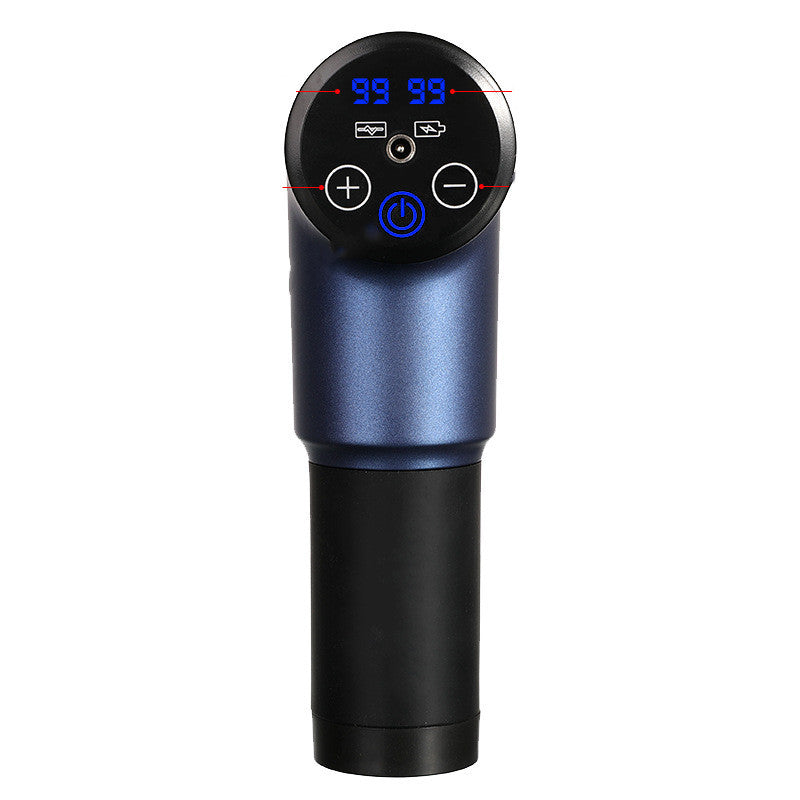 Vibrating 6‑Grade Fascia Gun – 99‑Speed LCD Dual‑Screen Muscle Massager