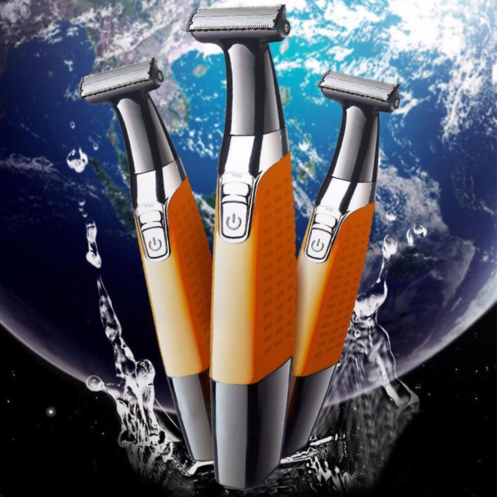 Electric Man Shaver Razor – Facial & Body Hair Clipper with Stainless Steel Blade, USB Charging & Non-Slip Handle