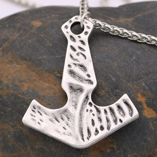 European & American Fashion Men’s Body Pendant Necklace – Alloy Snake Bone Chain
