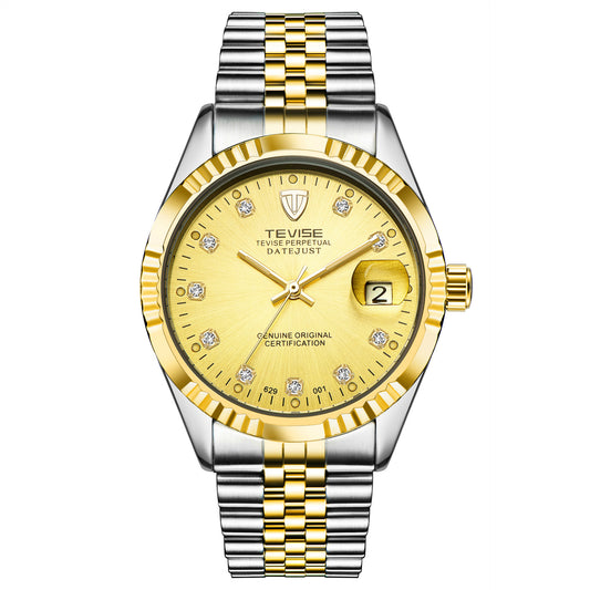TEVISE Explosion Calendar Men’s Mechanical Watch – Waterproof Automatic Business Wristwatch