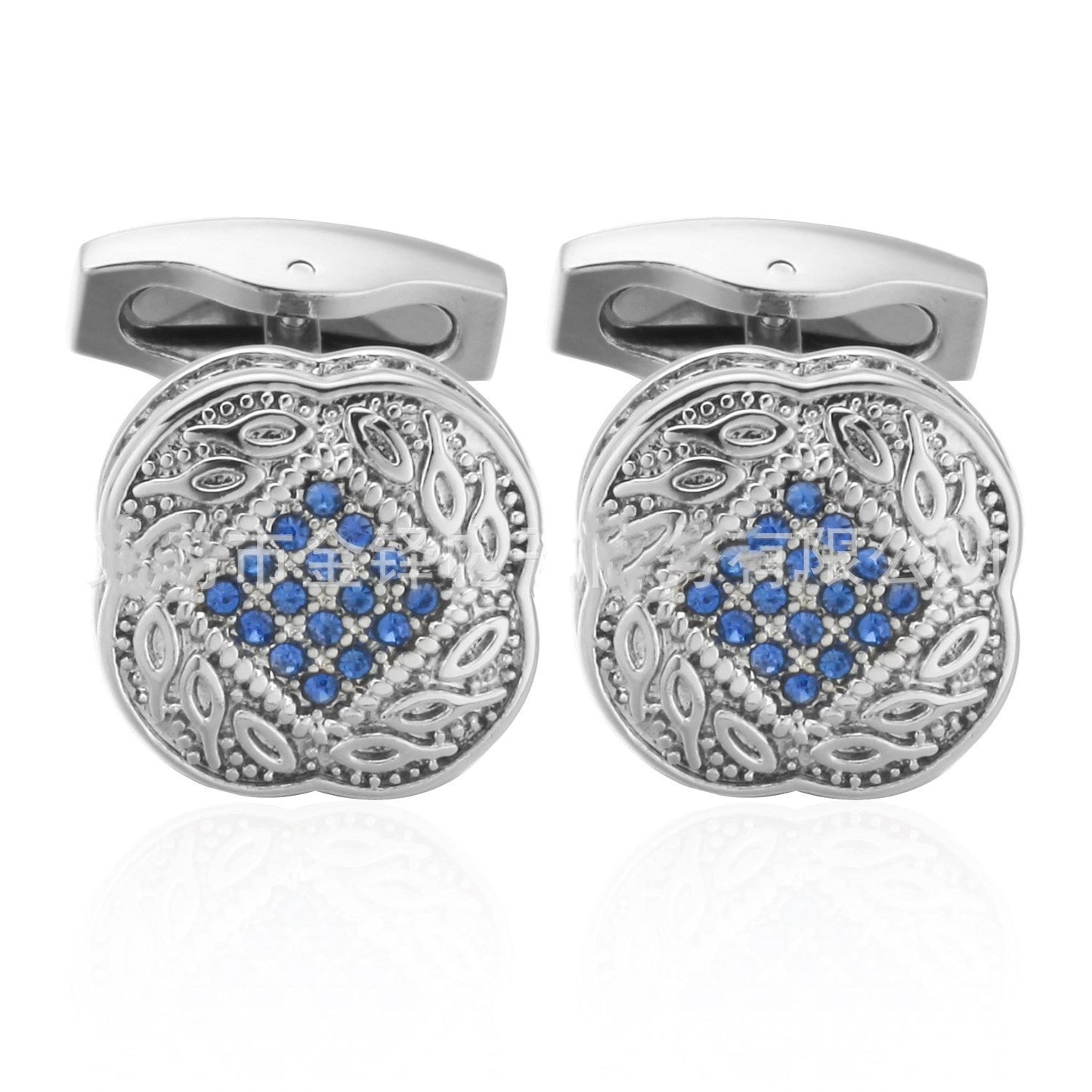 Gold Color Maple Leaves Letter Name Cufflinks for Men – French Style